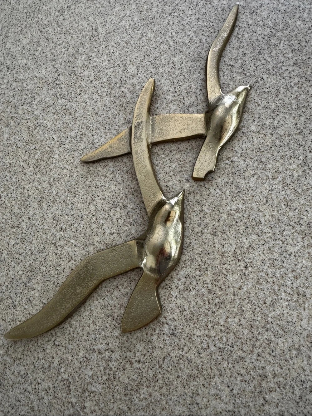 Boltze Home Birdy Gold Brass Metal Set Of Birds Wall Decor 1011623 Maritime